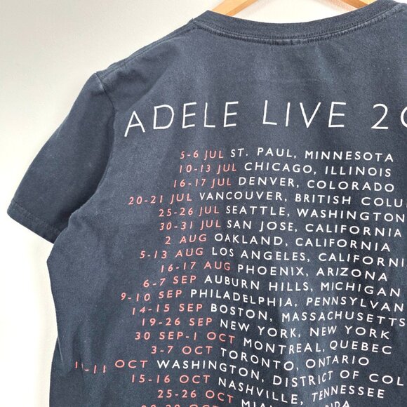 Adele 25 Album Cover Black Graphic Concert Tour T-Shirt Pop Music Fan, festival - Picture 8 of 10